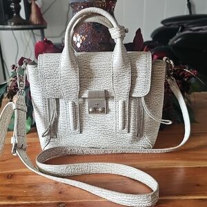 Elegant Phillip Lim 3.1 Textured Genuine Leather Shoulder Handbag Crossbody